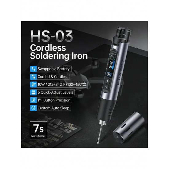 Fnirsi HS-03 Şarjlı Dijital Ekranlı Kalem Havya
